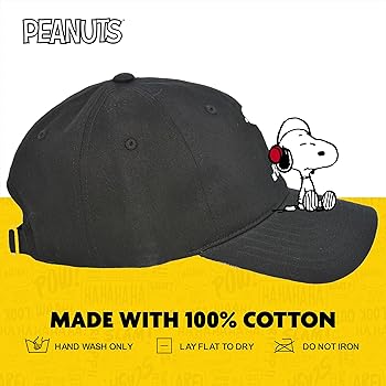 Peanuts Snoopy Checkered Expression Cotton Adjustable